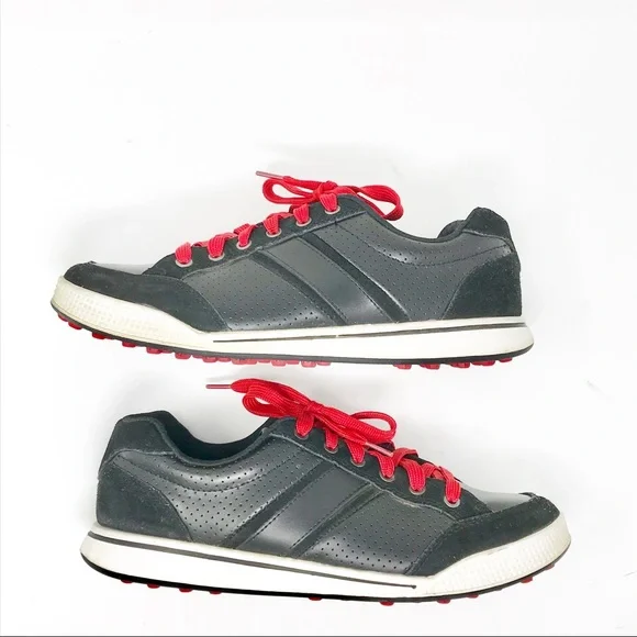 Wilson Ultra BLK Approach All Terrain Leather Golf Shoes Men's 9.5 - Picture 2 of 8